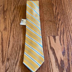 NWT Saks Fifth Ave Neck Tie - yellow/blue
